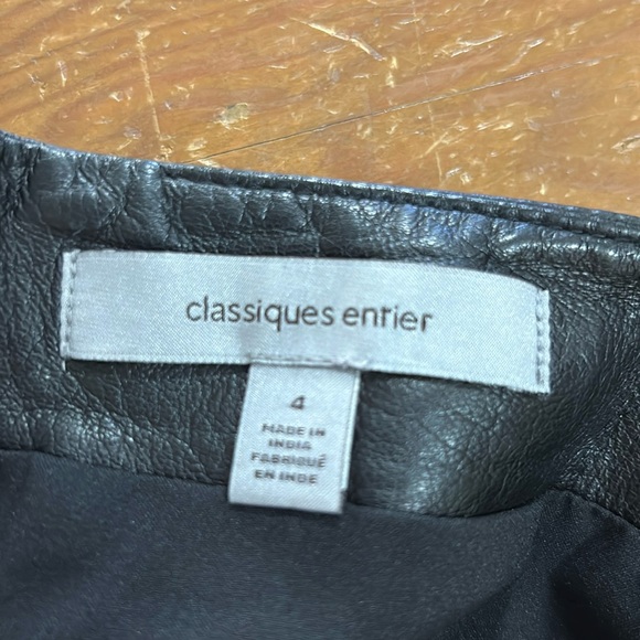 Classiques Entier black leather skirt - Picture 3 of 5
